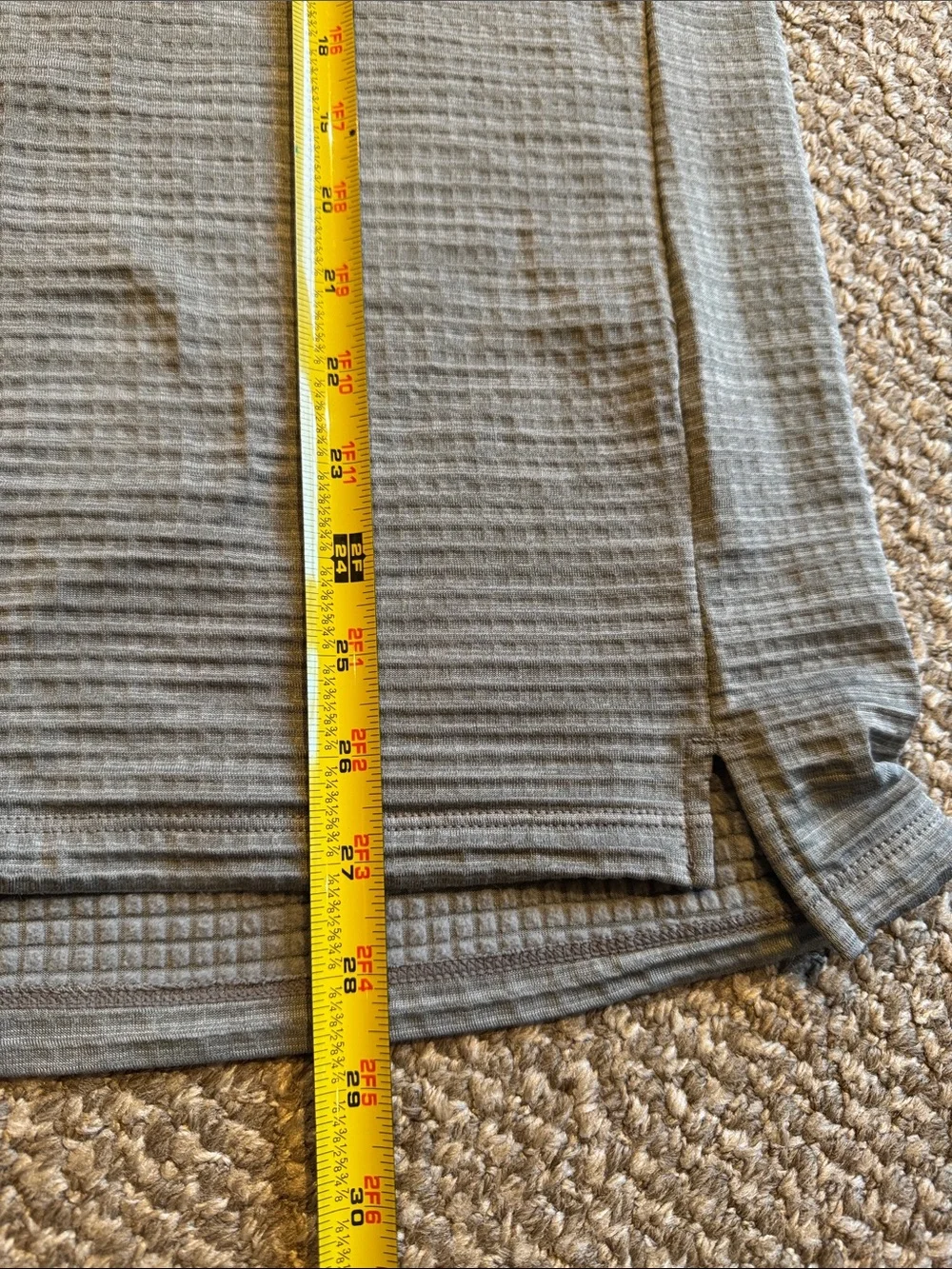 Micro-grid hoodie - lightweight - gray - Picture 5 of 9